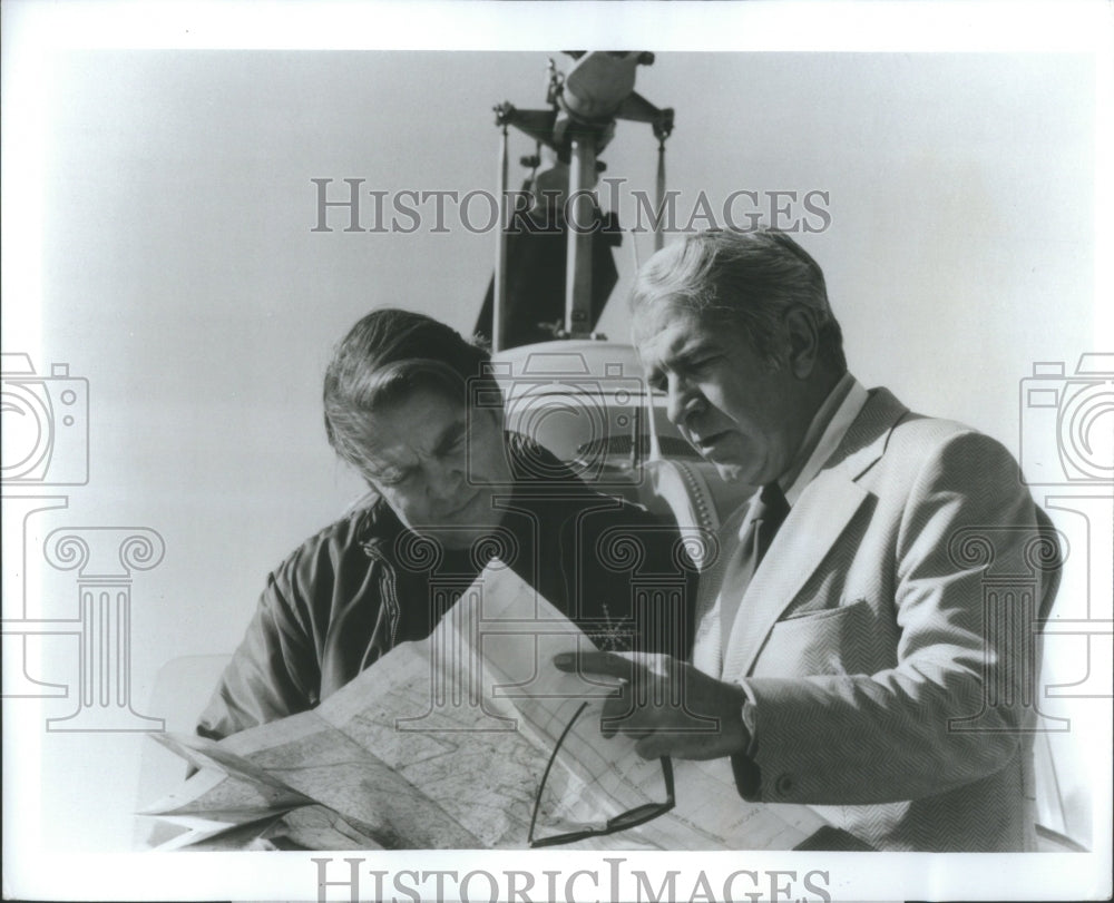 1972 Press Photo Harry Reasoner Andrew Rooney Bird View - Historic Images