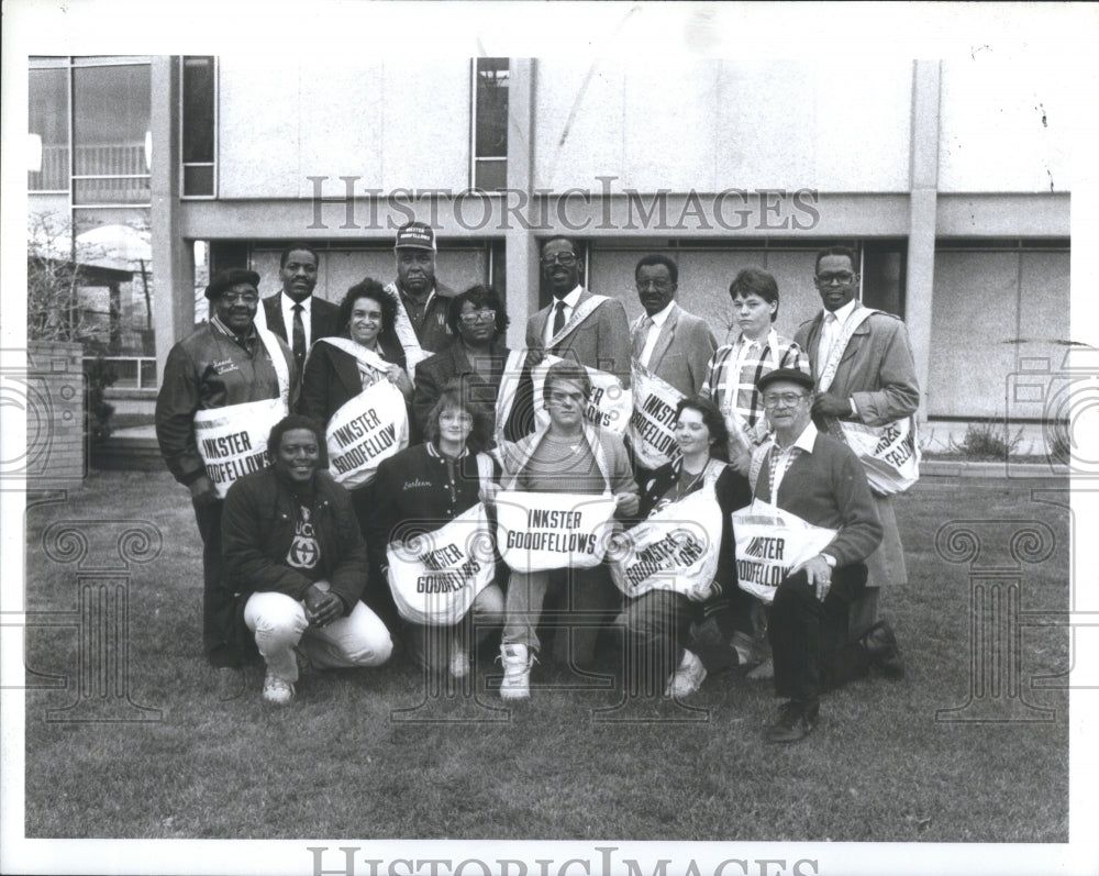 1987 Press Photo Goodfellows Old Newsboys - Historic Images