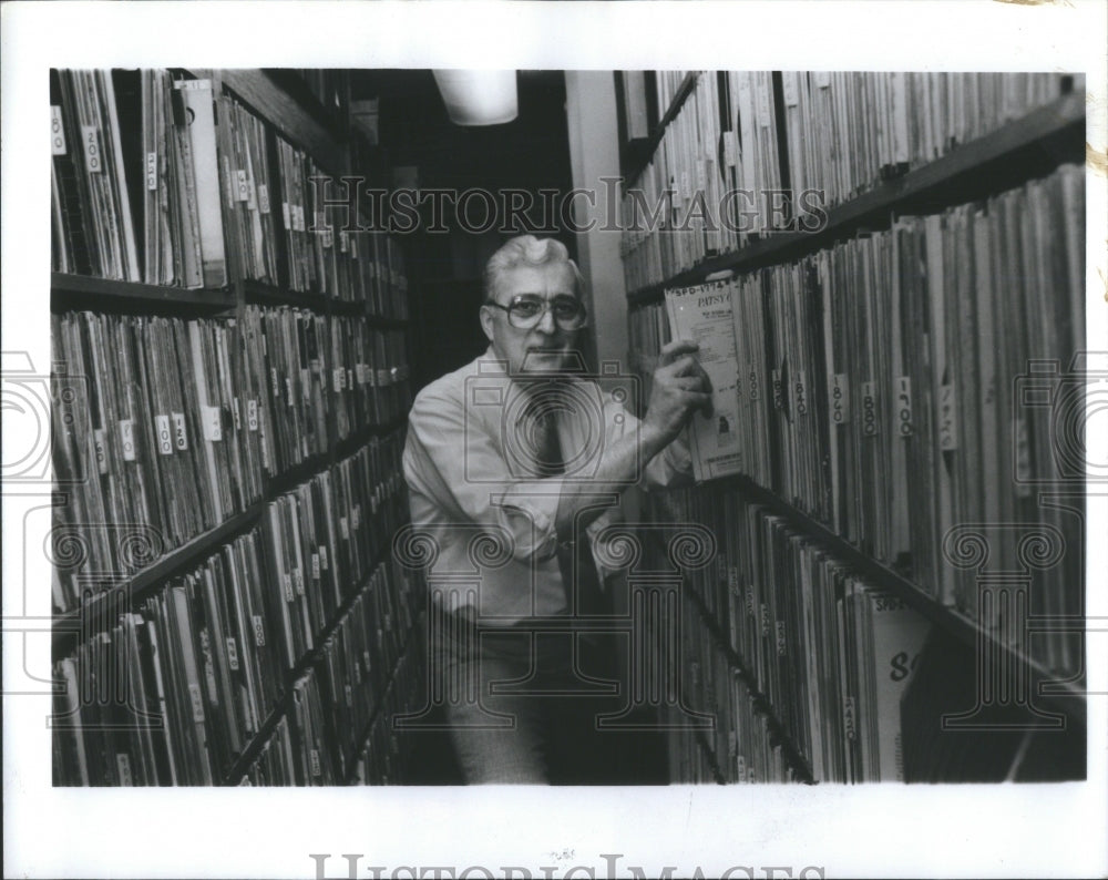 1985 Ted Strasser Record Library WJR Radio - Historic Images