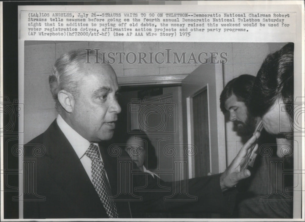 1975 Democratic National Robert Strauss-Historic Images