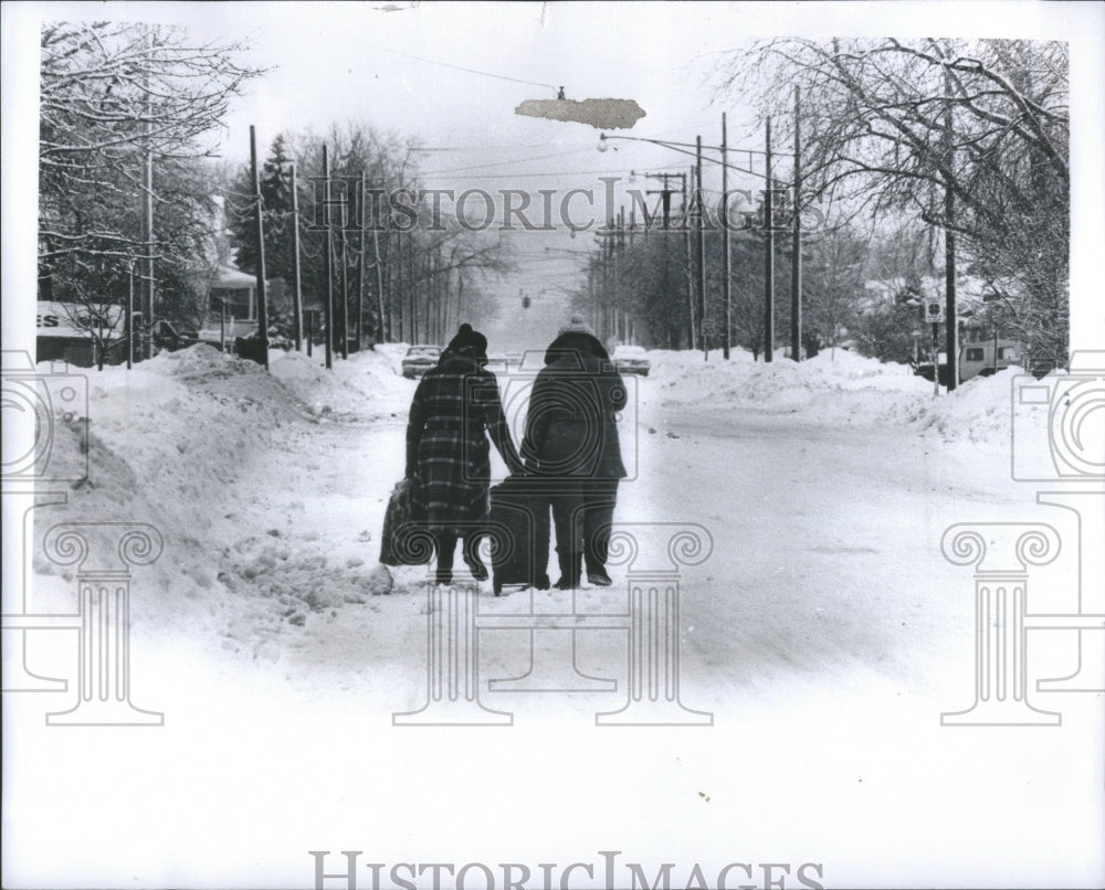 1978 East Detroit Two Women Walking Frazo-Historic Images