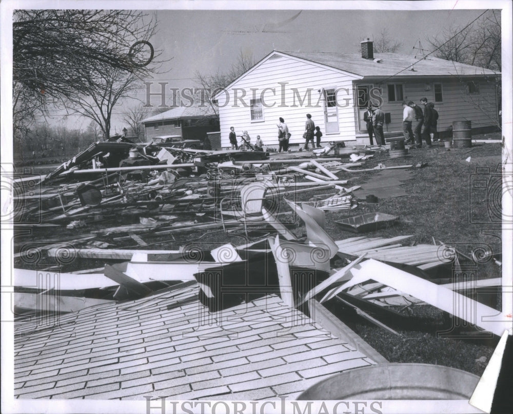 1963, Peter Klemz Damage Storm Monroe MI - RRU85349 - Historic Images