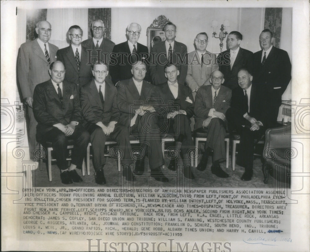 1955, Directors American Newspaper Publisher - RRU85659 - Historic Images