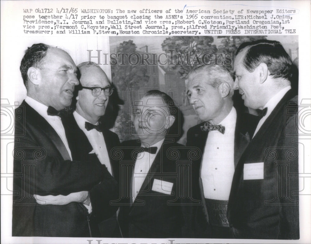 1965 Press Photo Washington American Society Officers - RRU85665 - Historic Images