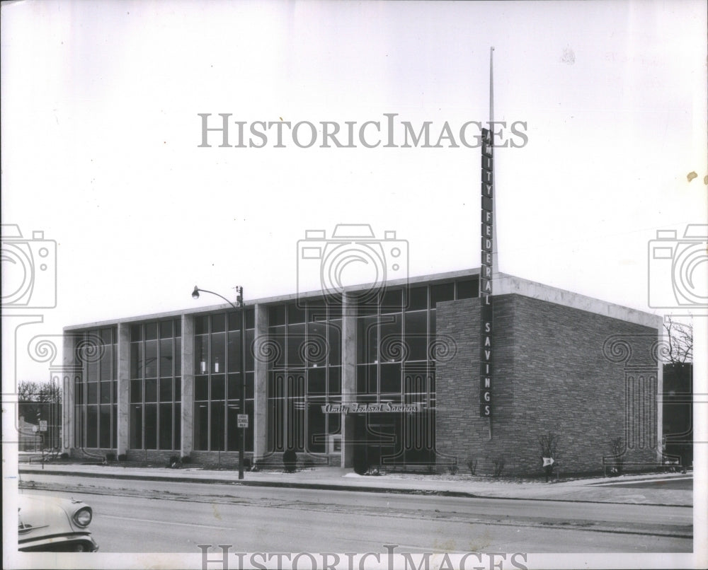 1961 Press Photo Amity Federal Savings Loan Assn Road - RRU85811 - Historic Images