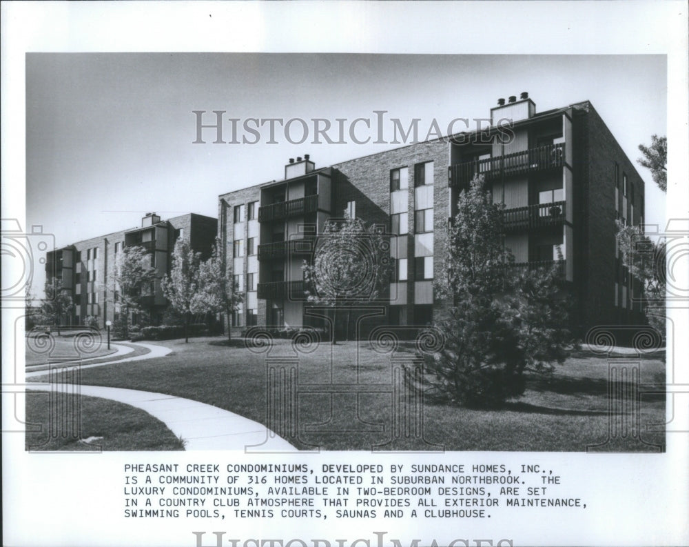 Press Photo Pheasant Creek Condominiums Sundance Home - Historic Images