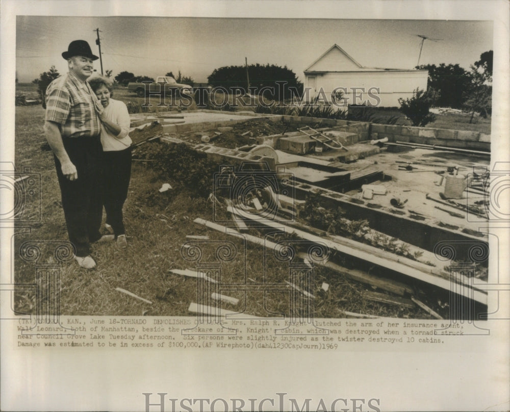 1969 Tornado Fury Weather Nature Manhattan - Historic Images