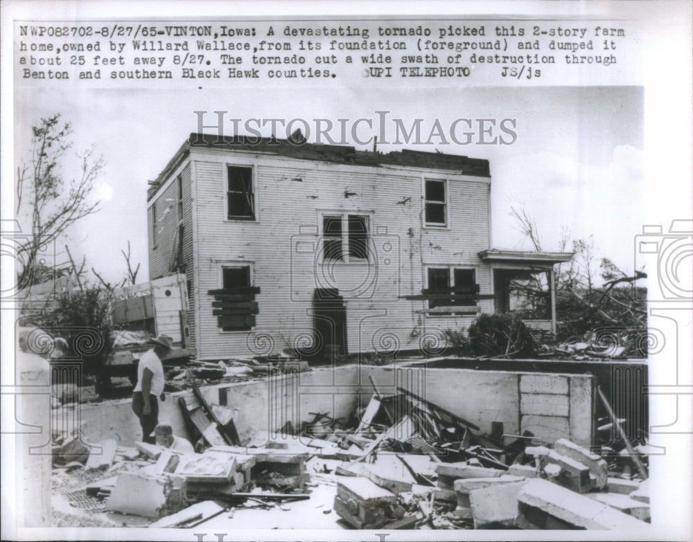 1965 Vinton Willard Dumped Picked Tornado - Historic Images