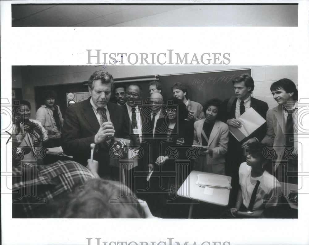 1987 William Bennett Education Secretary-Historic Images