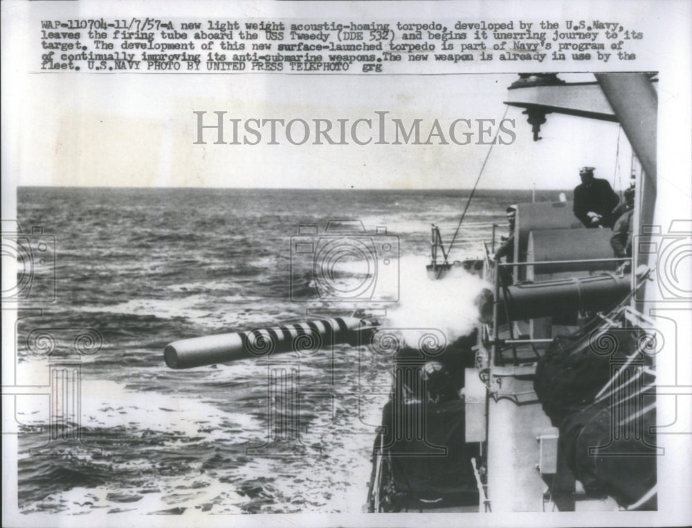 1957, New Light Weight Tornado Navy U S Tube - RRU86259 - Historic Images