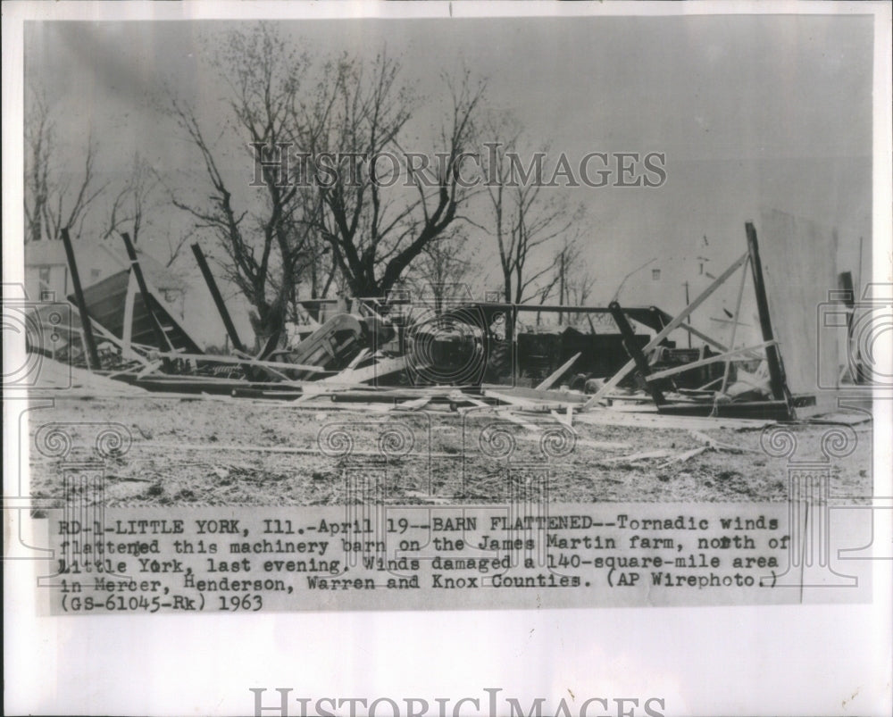 1963 Tornadic Winds Machinery James Martin - Historic Images