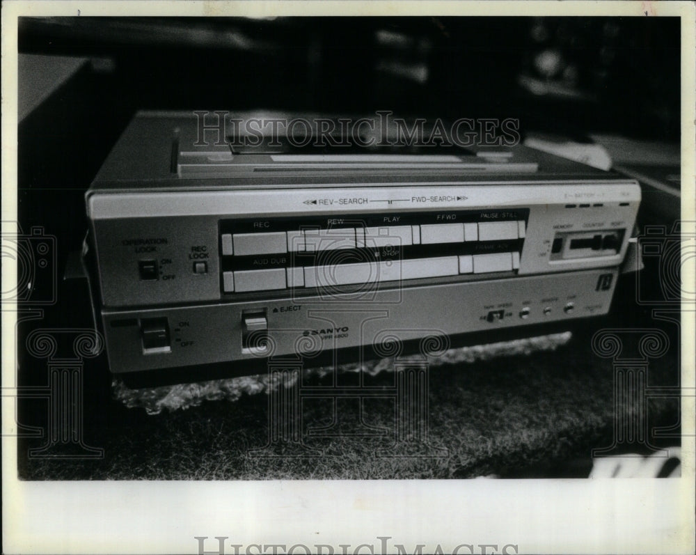 1983 Sanyo Port. Video Cassette Recorder-Historic Images