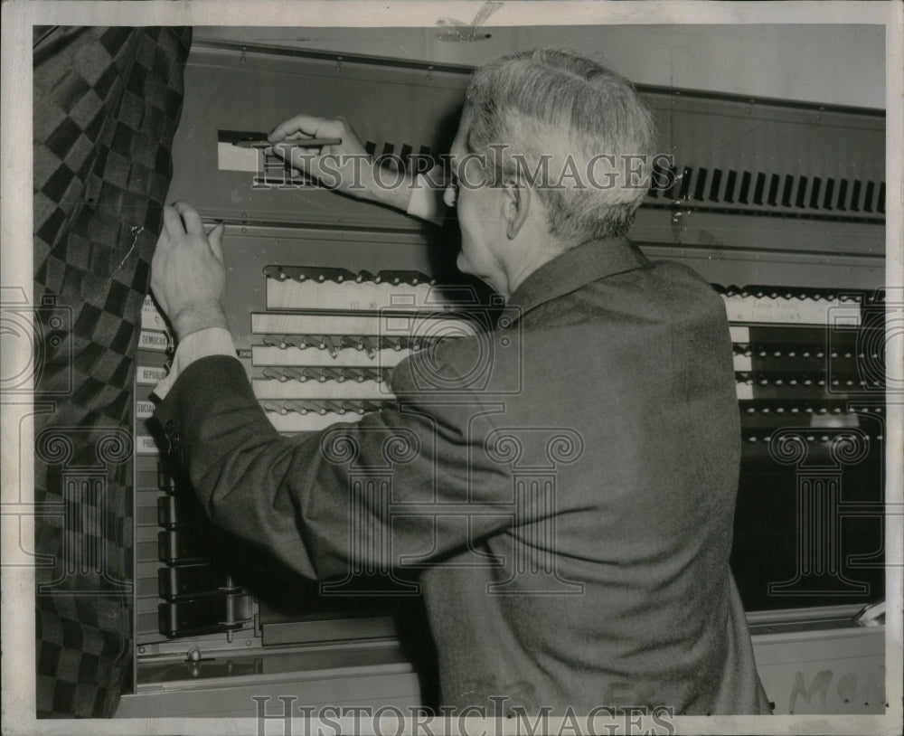 1946 Voting Machine Technology Candidate - Historic Images