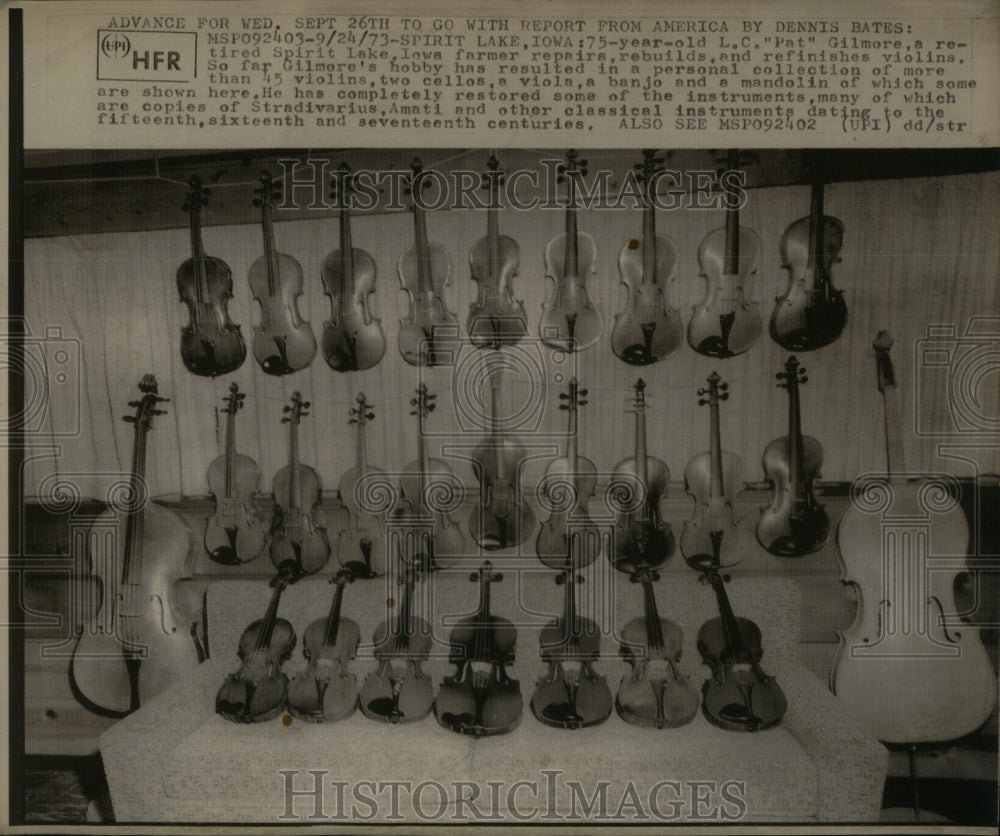 1973 Pat Gilmore Violins Personal Collect - Historic Images