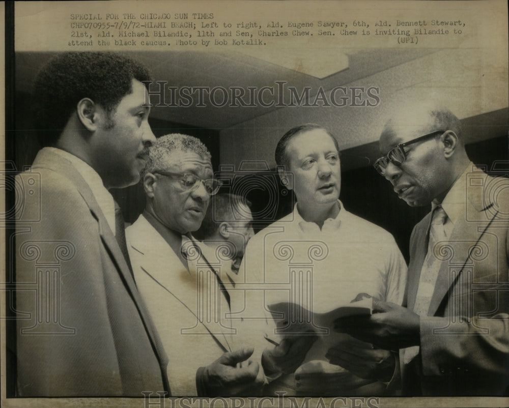 1972 Press Photo Illinois National Convention Delegates - Historic Images