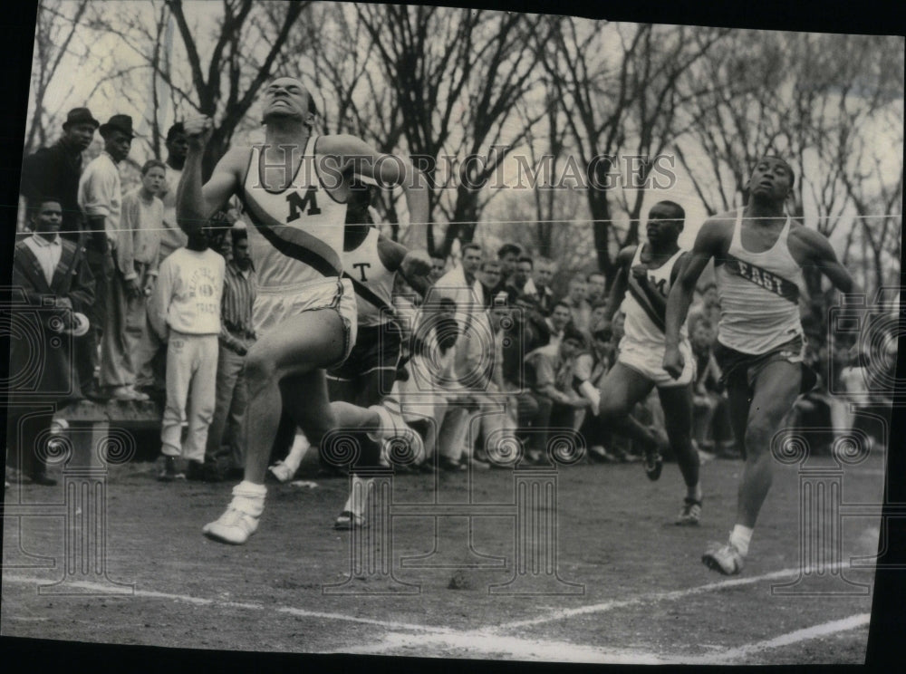 1961 Mooseheart 100 yd dash finish-Historic Images