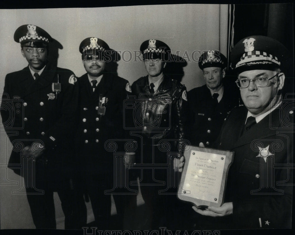 1978 Photo Police Honored With Public Service Awards  - Historic Images