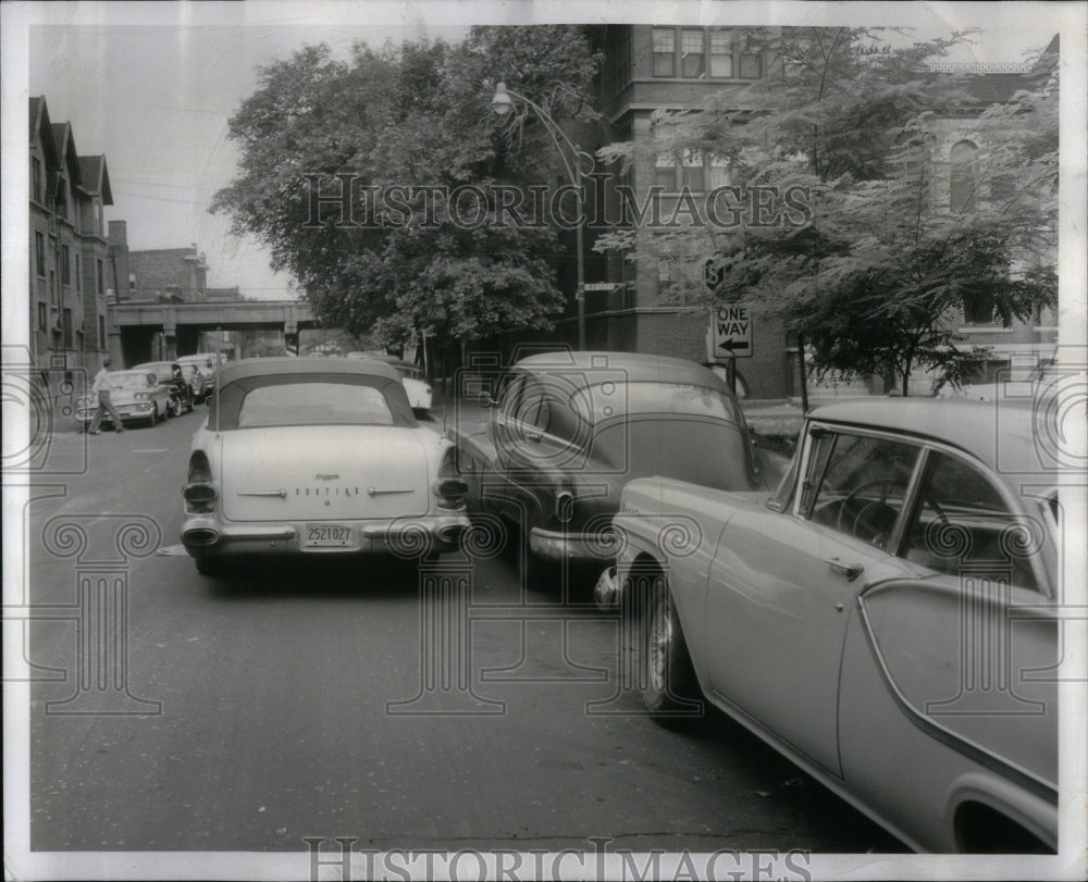 1958 West Intersection Hidden Stop Sign - Historic Images