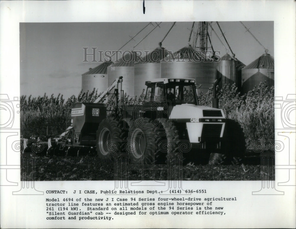 1988 Photo Model 4694 J I Case 94 Agriculture Tractor - RRU87817 - Historic Images