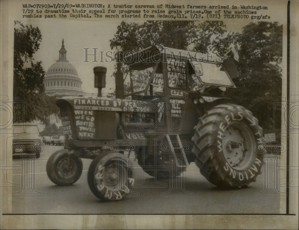 1969 Tractor for farmers - Historic Images