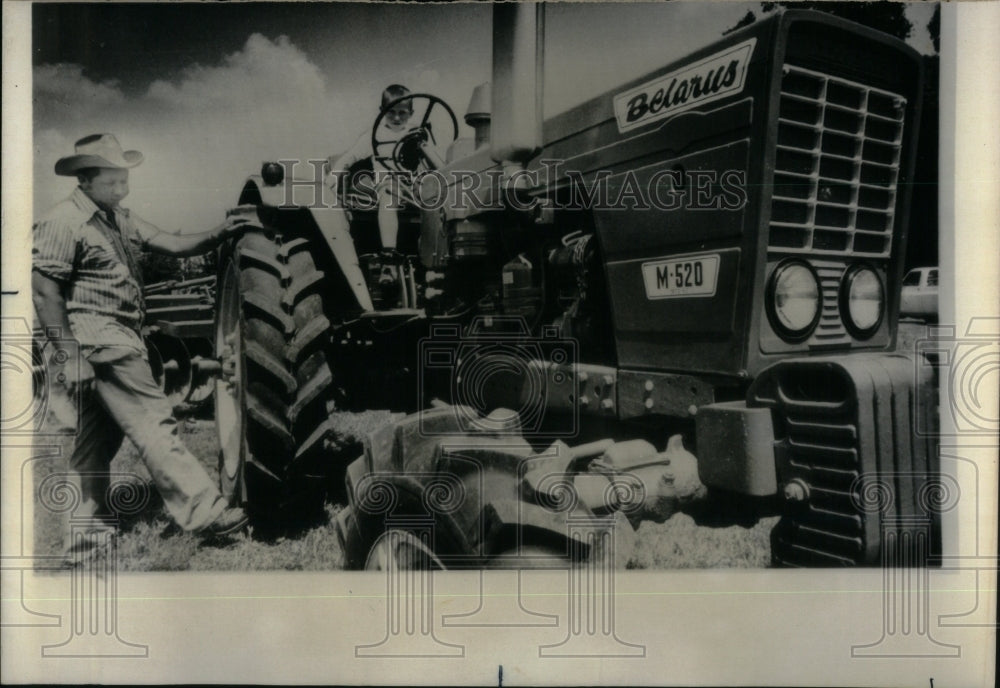 1974 Farmer & Son Try Out Russian Tractor - Historic Images