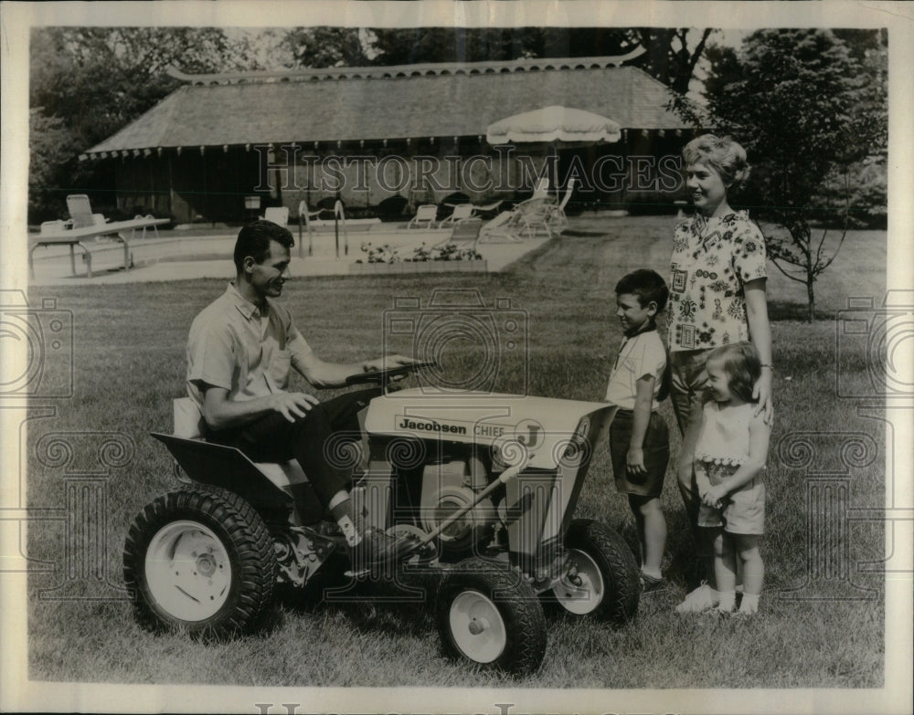 1963 Suburban Tractor Lawn Garden Mower  - Historic Images