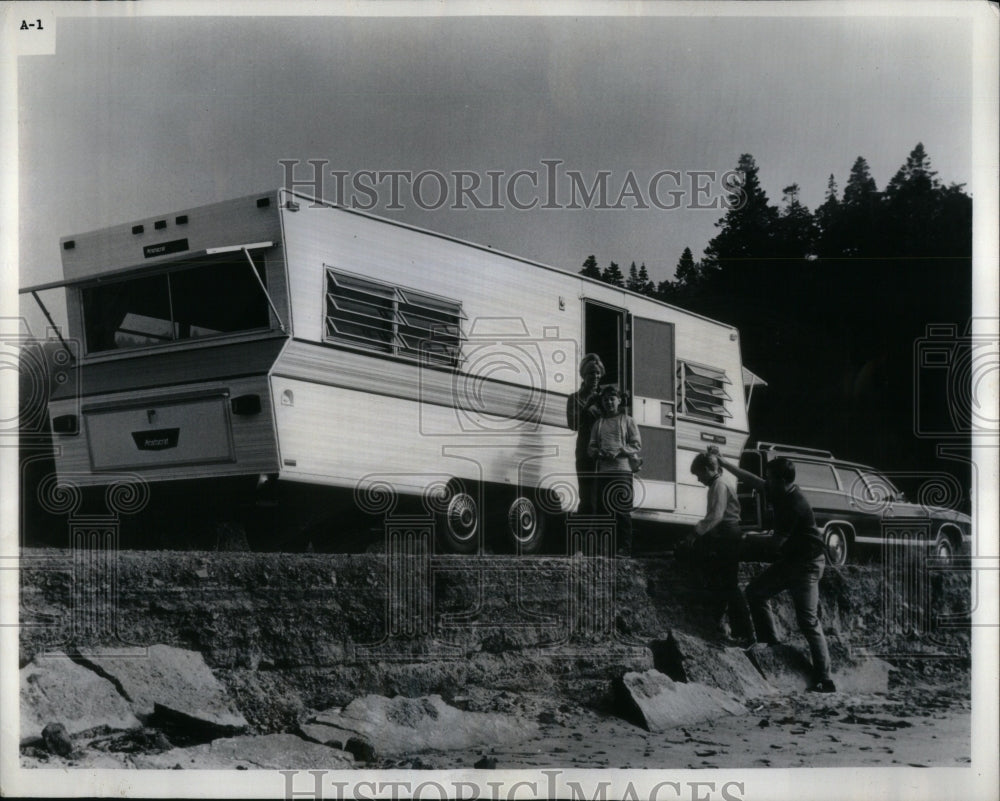 1973 Press Photo 25 ft classic aristocrat travel traile - Historic Images