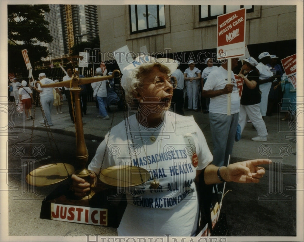 1990 Freda Mulkern national health care - Historic Images