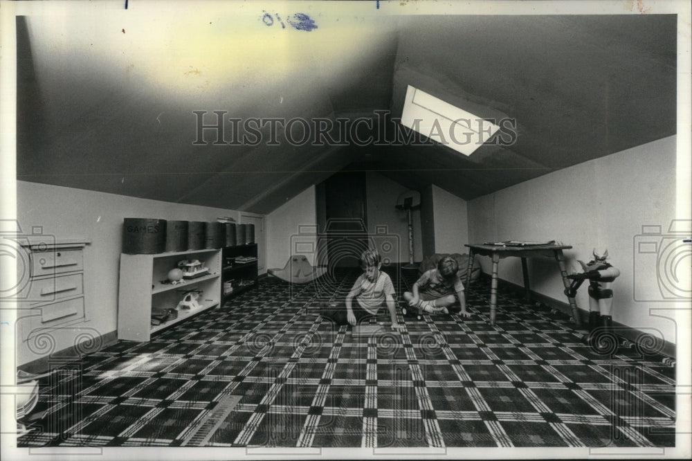 1978 Press Photo Glenview Chicago converted garage room - Historic Images