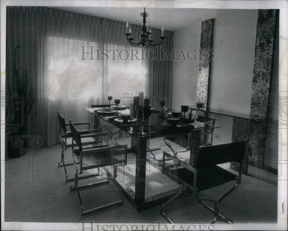 1970, Briarwood Dining Room Table Chairs - RRU88409 - Historic Images