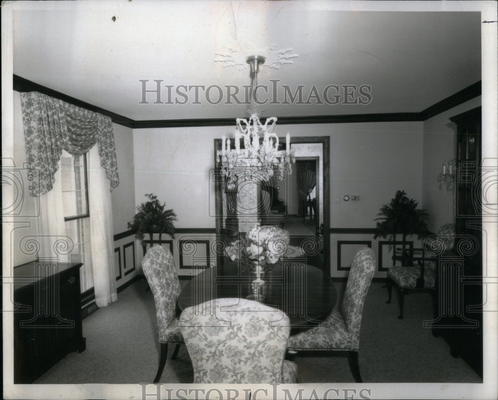 1970 Press Photo Dining Room Colonial Residence Kennedy - RRU88411 - Historic Images