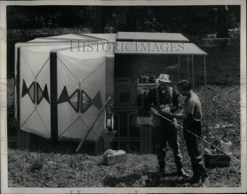 1960 Accordium Camping Shelter  - Historic Images