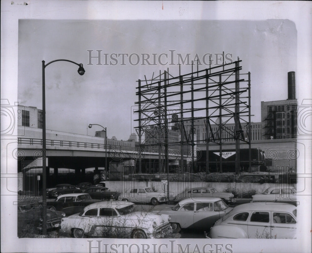 1956 Photo Signboard Along Congress St. Expressway - Historic Images