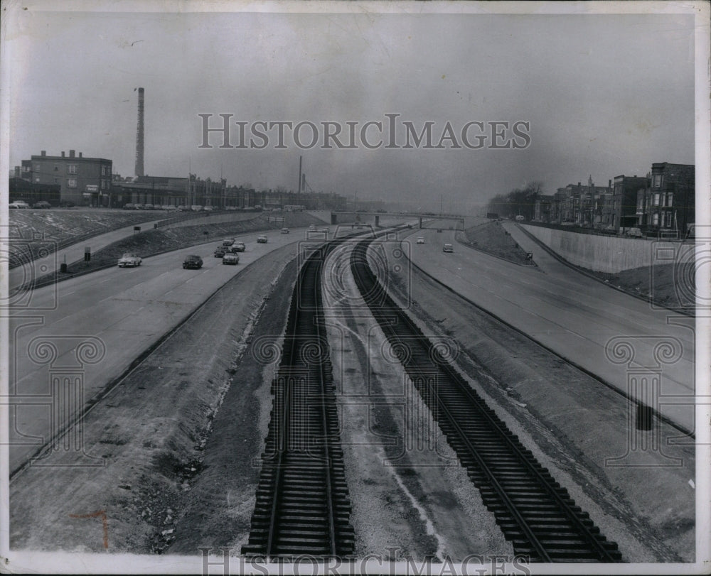 1956  Congress St. Superhighway - Historic Images