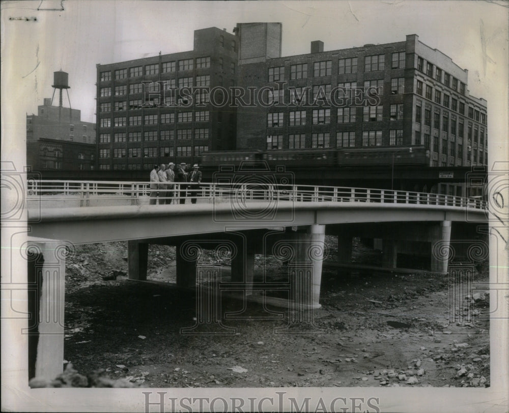 1951, Mayor Kennelly Peoria St Bridge Open - RRU89159 - Historic Images