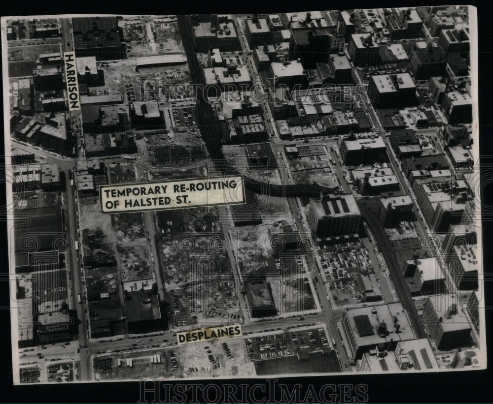 1951 Aerial View Superhighway Construction - Historic Images