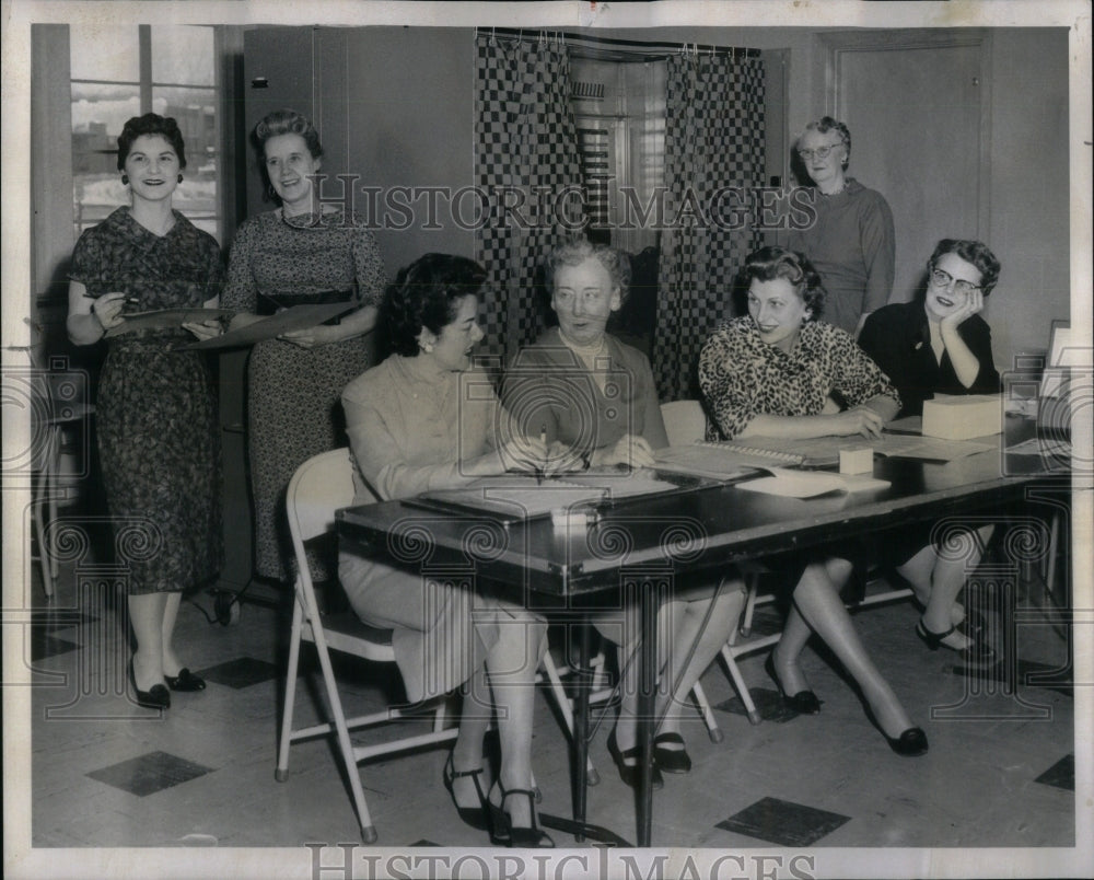 1959 Poll Watchers Judges Clerks Polling-Historic Images