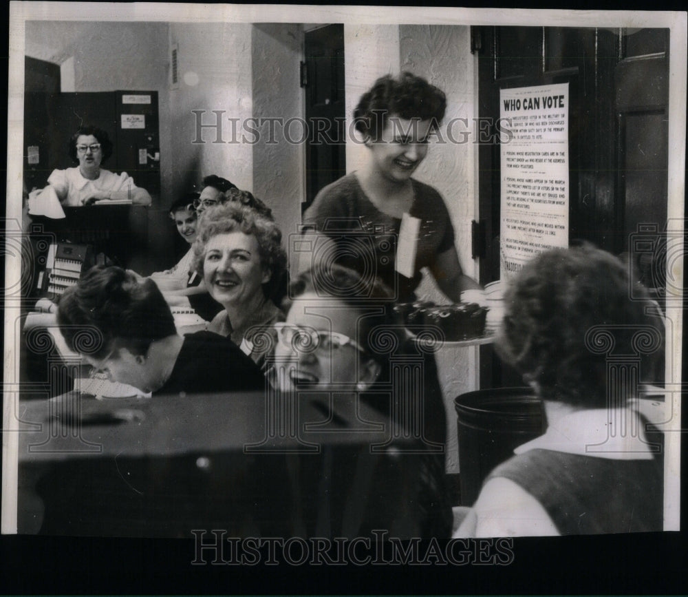 1962 Polling Place Kelly High Election-Historic Images