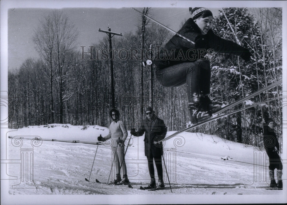 1967 Skiers at the Otsego Ski Club - Historic Images