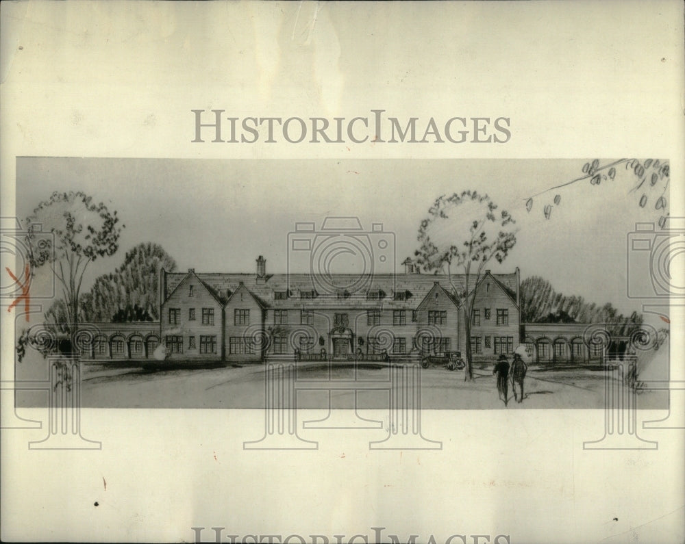 1924 Press Photo Sigma Gamma Clinic Organisation Det - Historic Images