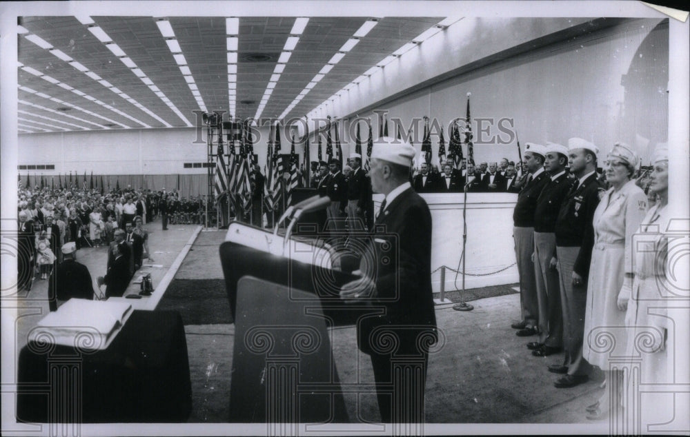 1960, VFW Memorial Service: Maurice F. Cole - RRU89675 - Historic Images