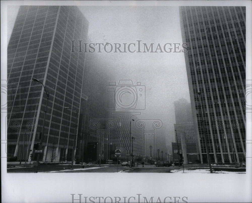 1968 Thick Fog Cover Detroit Michigan-Historic Images