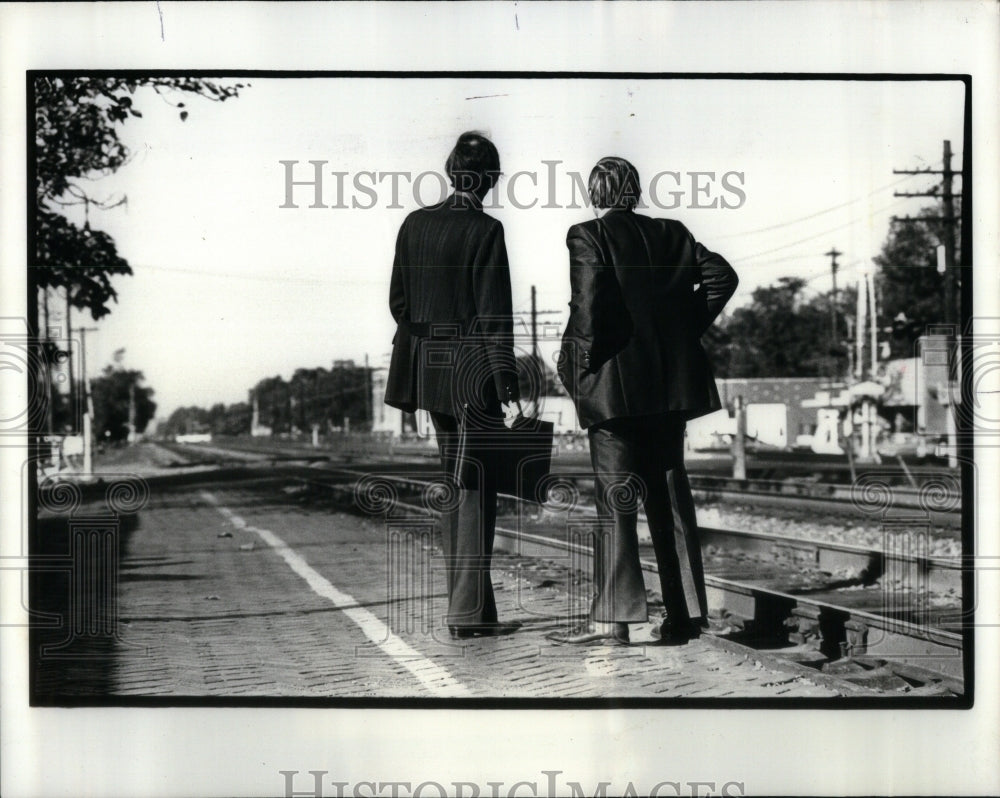 1978 Press Photo Burlington Northern Station Trains - RRU90233 - Historic Images