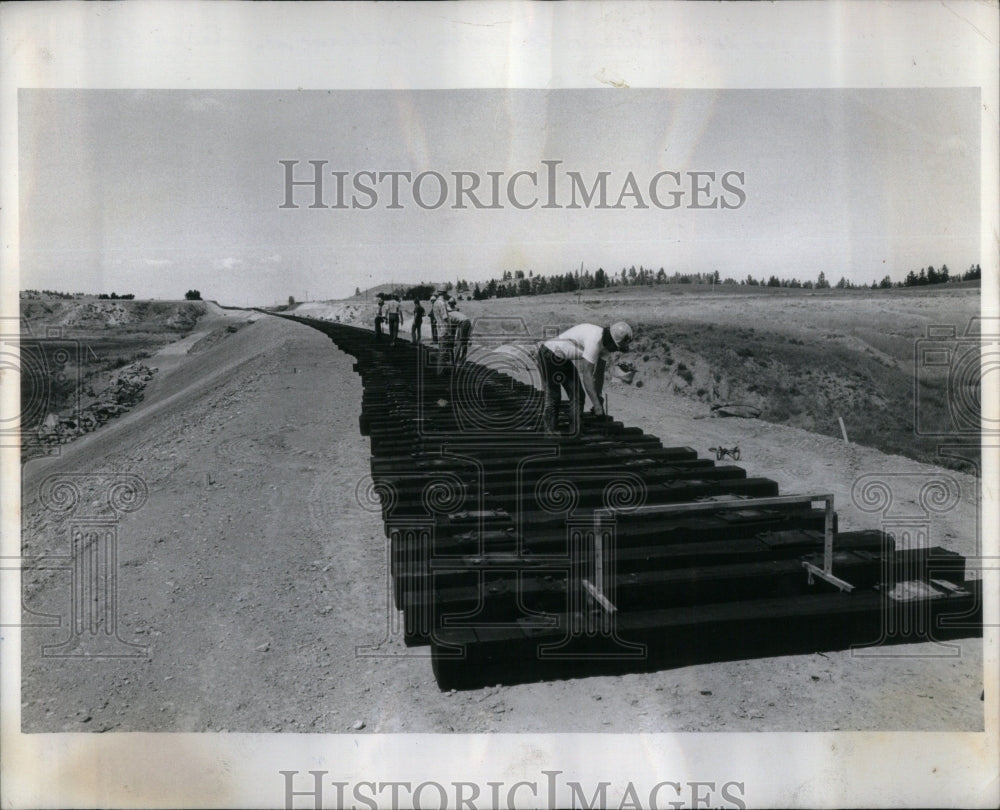 1973 Burlington Northern Montana tractor - Historic Images