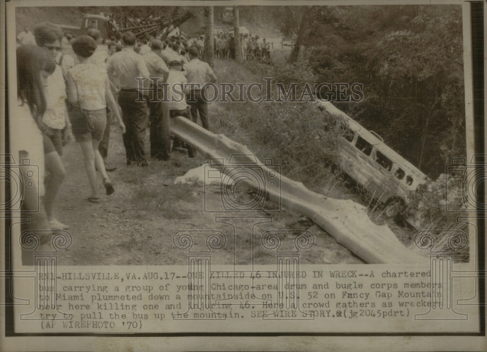 1970 Press Photo Wreck Chicago drum bugle corps Miami - RRU90609 - Historic Images