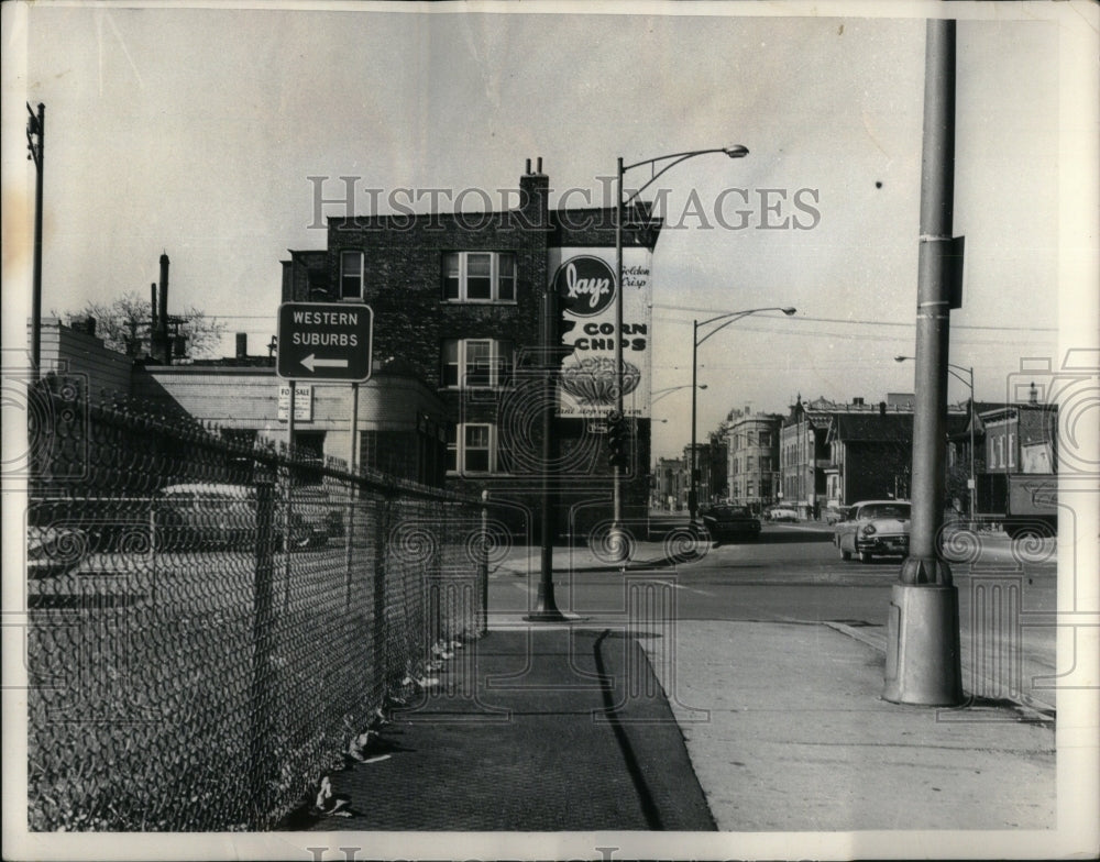 1963 Press Photo Sacramento Ave Apartment Expressway Ct - Historic Images