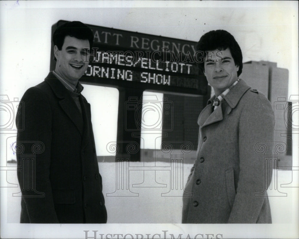 1984 Press Photo Jeff Elliott Jerry St James Dearborn - Historic Images