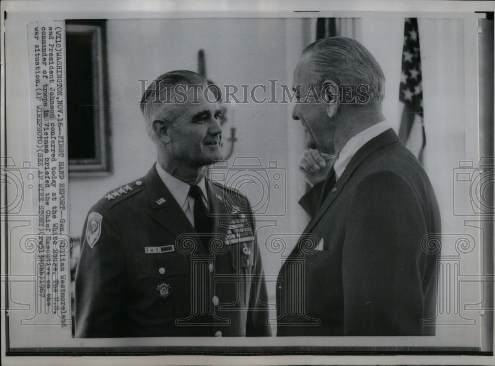 1967 General William Westmoreland Polician-Historic Images