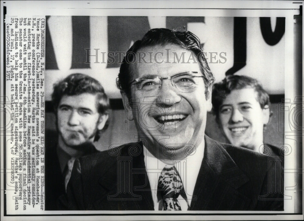 1971 Senator Vance Hartke Politician - Historic Images