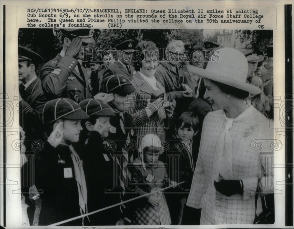 1972 Press Photo Queen Elizabeth II England Royalties - RRU92027 - Historic Images